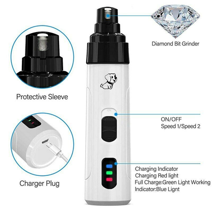 Pet Dog Cat Nail, Care Clipper Electric Kit
