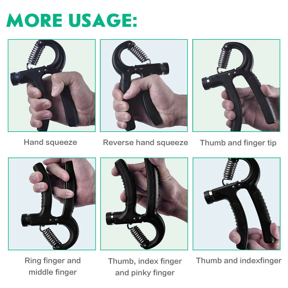 Hand Grip Adjustable Trainer Gripper Strengthener Gym